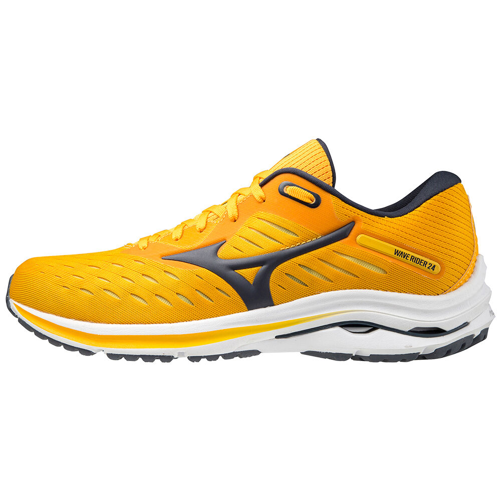 Sapatilhas Running Mizuno Wave Rider 24 - Homem - Amarelas - BSHDL6538